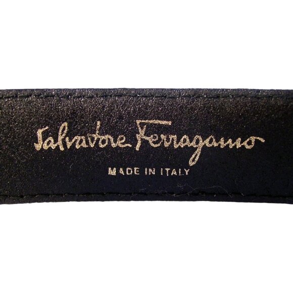 FERRAGAMO Gancini Lizard Belt Women's M (28.5-31.5 in) - ITALY - Picture 8 of 9